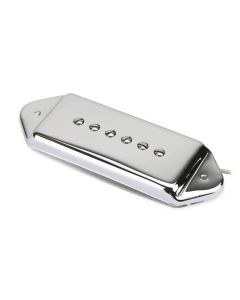 Roswell P90 single coil pickup for arched top guitars, Alnico 5 rods, neck, chrome