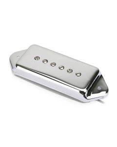 Roswell P90 single coil pickup for arched top guitars, Alnico 5 rods, bridge, chrome