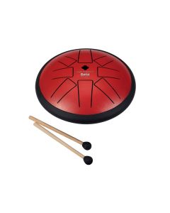 Sela tongue drum 6", 8 tongues, F minor, red