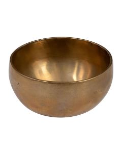 Sela brass singing bowl 12cm, with mallet - felt ring - cotton bag