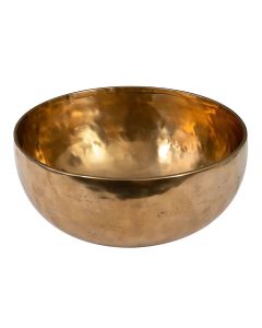 Sela brass singing bowl 26cm, with mallet - felt ring - cotton bag