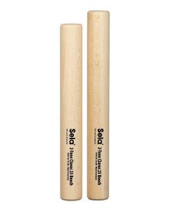 Sela 2-tone claves 25mm, beech