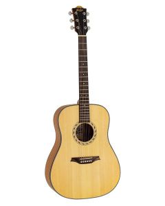 Bromo Blanc Series dreadnought guitar, amara ebony fb, natural