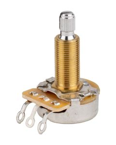 CTS USA potentiometer, long .750" bushing for thick/carved tops, 3/8" diam. LP USA, 500K vintage taper