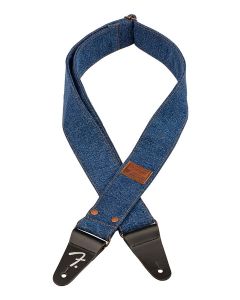 Fender Wrangler riveted denim strap, indigo