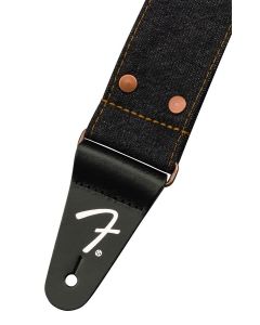 Fender Wrangler riveted denim strap, black