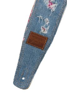 Fender Wrangler ripped denim strap, indigo