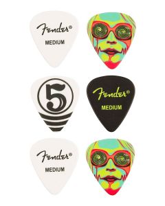 Fender John 5 picks, 351 shape, celluloid, 6-pack