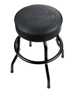 Fender embossed black logo barstool, black/black, 24"