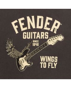 Fender Wings To Fly T-Shirt, vintage black, S