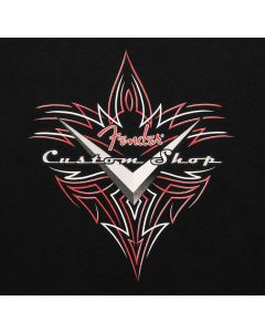 Fender Custom Shop pinstripe T-Shirt, black, XXL