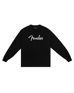 Fender spaghetti logo long sleeve T-shirt, black, S