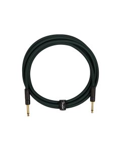 Fender Limited Edition Deluxe Series instrument cable, 10ft, sherwood green tweed