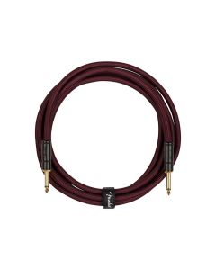 Fender Limited Edition Deluxe Series instrument cable, 10ft, oxblood tweed