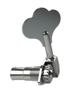 Hipshot HB6 1/2" licensed Ultralite bass tuning machine, chrome, clover key, treble side