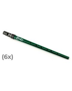 Clarke Sweetone D tinwhistle with pouch - 6 pcs green