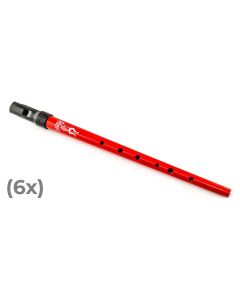 Clarke Sweetone D tinwhistle with pouch - 6 pcs red