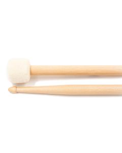 Wincent maple drumstick/mallet DUALSOFT with 35mm soft felt ball and 5A handle