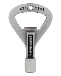 Wincent drum key  bottle opener ROCK KEY PRIME brushed metal design