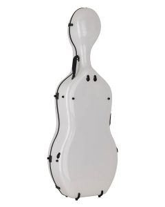 Leonardo Pro series cello case 4/4  full carbon, white carbon pattern, 3,8kg