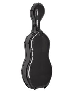 Leonardo Pro series cello case 4/4 full carbon, black carbon pattern, 3,8kg