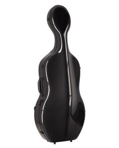 Leonardo Pro series cello case 4/4 full carbon, black carbon pattern, 3,8kg