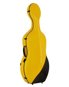 Leonardo Pro series cello case 4/4 full carbon, bumblebee yellow/black carbon,3,4kg