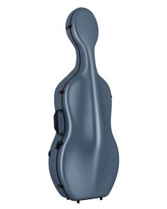 Leonardo Pro series cello case 4/4 full carbon, matt finish cobalt blue, 2,8kg