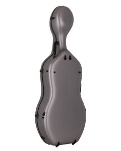 Leonardo Pro series cello case 4/4 full carbon, matt finish titanium grey, 2,8kg