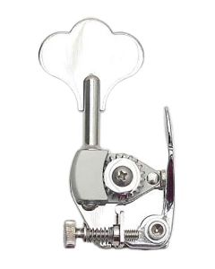 Hipshot HE6 1/2" USA Ultralite® Bass Xtender, shiny nickel, clover key