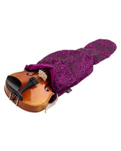 Artino WoW 100% jacquard silk violin bag, floral model