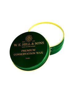 W.E. Hill & Sons premium conservation wax, in 50ml resealable aluminum tin box