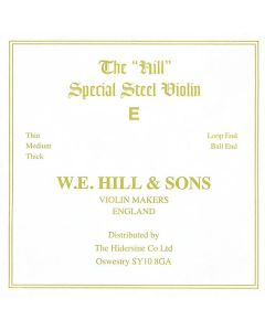 W.E. Hill & Sons violin string E-1 medium, ball end