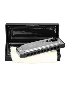 Cascha blues harmonica in C, incl. case and cleaning cloth