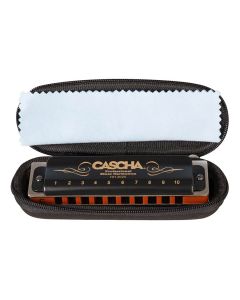 Cascha professional blues harmonica in C, incl. case and cleaning cloth