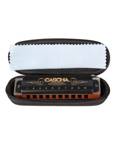 Cascha professional blues harmonica in D, incl. case and cleaning cloth