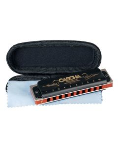 Cascha professional blues harmonica in F, incl. case and cleaning cloth