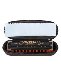 Cascha professional blues harmonica in G, incl. case and cleaning cloth