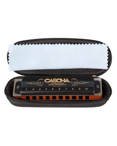 Cascha professional blues harmonica in Bb, incl. case and cleaning cloth