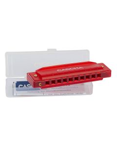 Cascha fun blues harmonica red, incl. hard case and flyer