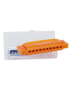 Cascha fun blues harmonica orange, incl. hard case and flyer