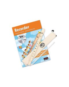 Cascha soprano recorder with German fingering, incl. English Method