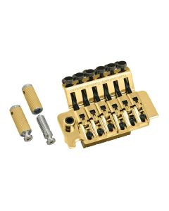 Gotoh locking tremolo, pitch 10,8 mm, 33mm steel block, steel saddles, gold