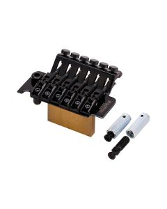 Gotoh locking tremolo, pitch 10,8 mm, 33mm steel block, steel saddles, black chrome