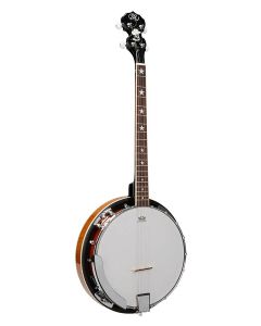 SX 4 string banjo, vintage sunburst glossy, with bag