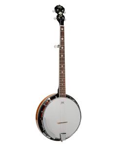 SX 5 string banjo, vintage sunburst glossy, with bag