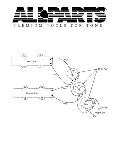 Allparts wiring kit for Jazz Bass