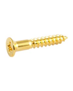 Allparts bridge mounting screws, #8 x 1", gold, 5pcs.