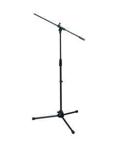 Boston microphone stand, telesc.boom, black,  height 96-158cm