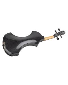 Leonardo Elementary series electric violin with hollow body, Shadow active element, ebony fingerboard & pegs, carbon finish